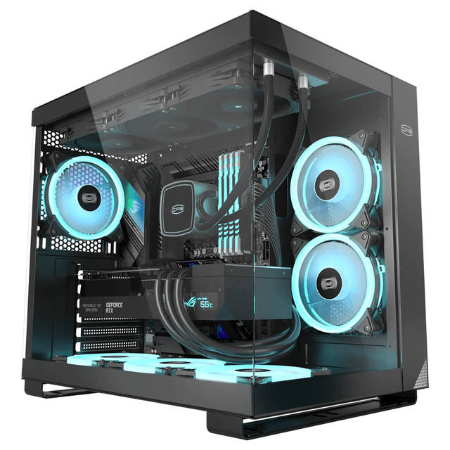 PCCOOLER C3-T500BKD6-GL C3 T500 ATX CASE Black Gaming Equipment | C3-T500BKD6-GL