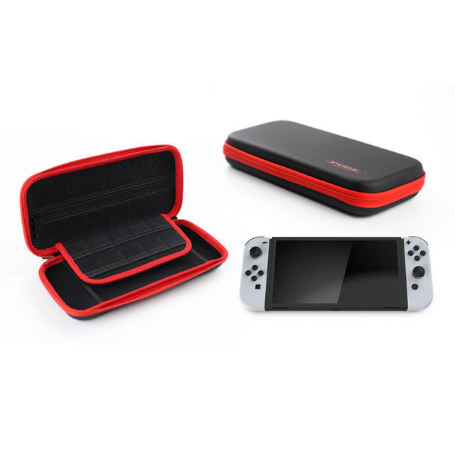 DOBE TNS-1130 Carry Case Compatible with Nintendo Switch and New Switch OLED Console Protective Hard Portable Travel Carry Case Shell Pouch with Pockets for Accessories and Games | TNS-1130