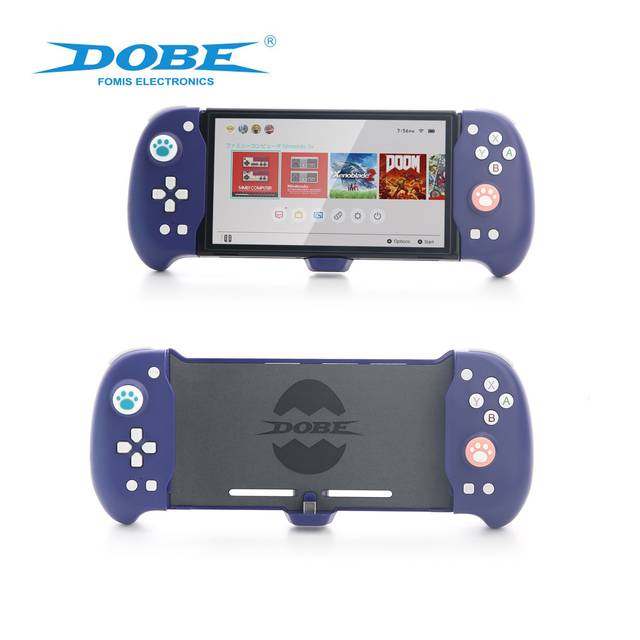 DOBE TNS-1188B Hall Effect Plug-play Handheld Mode SWICTH Controller with Kickstand, Ergonomic Controller for Nintendo Switch/Switch OLED with 6-Axis Gyro, Back Button Mapping, Vibration, PD Fast Charge | TNS-1188B