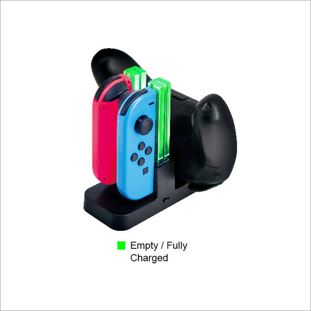 DOBE TNS-879 5 in 1 Charging Dock Compatible with Nintendo Switch for Joy Con & OLED Model Controller with Lamppost LED Indication, Charger Stand Station with Charging Cable | TNS-879