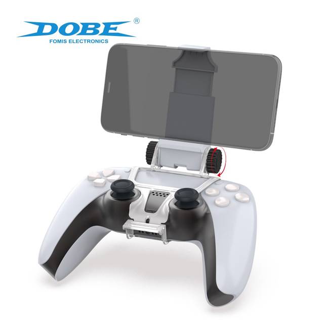 DOBE TP5-0527B PS5 Controller Mobile Gaming Clip for Playstation 5 Dualsense Controller Remote Play Mobile Phone Holder Clamp Adjustable Phone Mount Clip | TP5-0527B