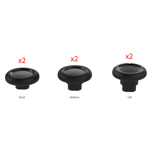 DOBE TY-3805 Three Height of Analog Joystick Cap Replacement Compatible with P5/P4/SWITCH PRO/ XBOX ONE/XBOX SERIES, Tools included | TY-3805