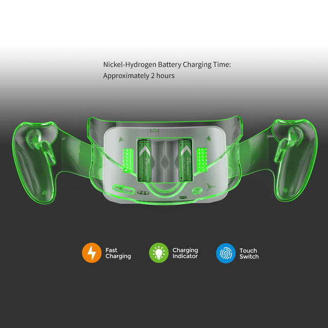 DOBE TY-3835 VR Charging Cradle for Meta/Oculus Quest 3 Charge Controllers Headset Simultaneously Charging Station Accessories Anti-Slip with Indicator Light for Meta/Oculus Quest 3 VR charger stand | TY-3835