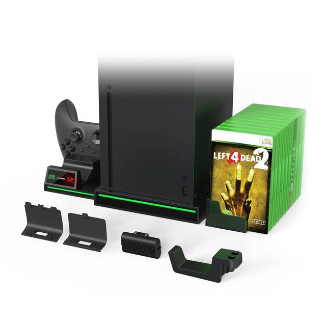 DOBE Xbox Series X TYX-1622 Organizer Charging Dock for Controllers, Headset hanger, Games Stand | TYX-1622