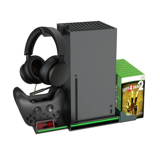 DOBE Xbox Series X TYX-1622 Organizer Charging Dock for Controllers, Headset hanger, Games Stand | TYX-1622