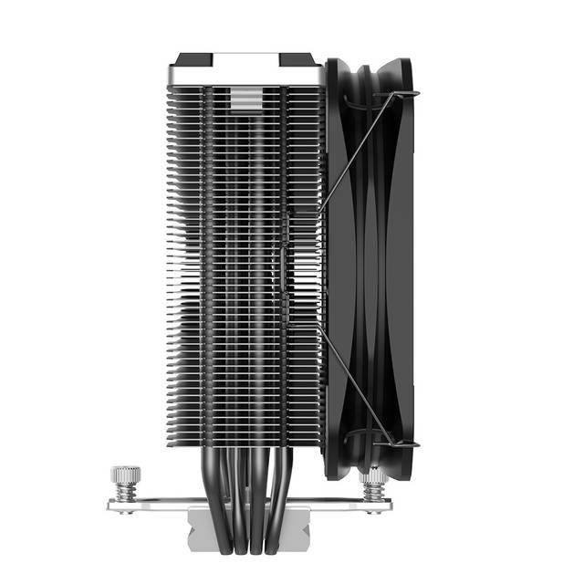 PCCOOLER K4 BK CPU cooler, 130mm booster fan, super reverse gravity 4 heat pipes, support for Intel LGA115X/1200/1700, AMD AM5/AM4 | K4 BK