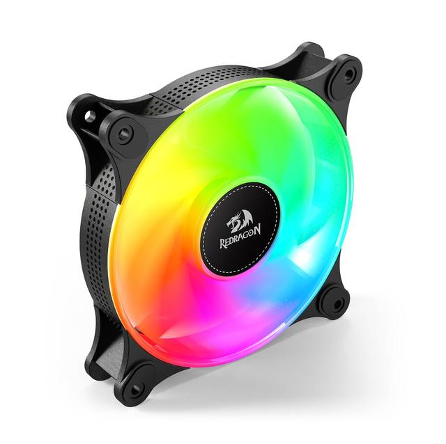 REDRAGON GC-F013 X 3 CPU Fan 120mm ARGB Case Cooler Fan, 4pin PWM Silent Computer with S-FDB Bearing Included, up to 1550RPM Cooling Fan(3 Quantities) | GC-F013