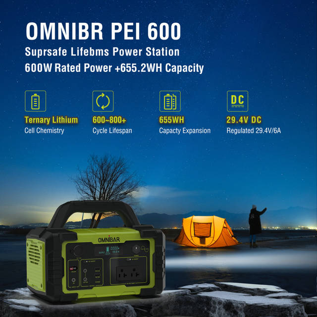 OMNIBAR IRONMAN600 YELLOW GREEN 600W ultra-high power, emergency power supply, Yellow Green, Ironman Series | PYS-PEI-U00600 YELLOW GREEN