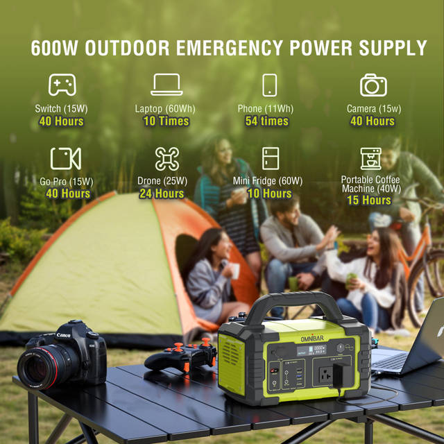 OMNIBAR IRONMAN600 YELLOW GREEN 600W ultra-high power, emergency power supply, Yellow Green, Ironman Series | PYS-PEI-U00600 YELLOW GREEN