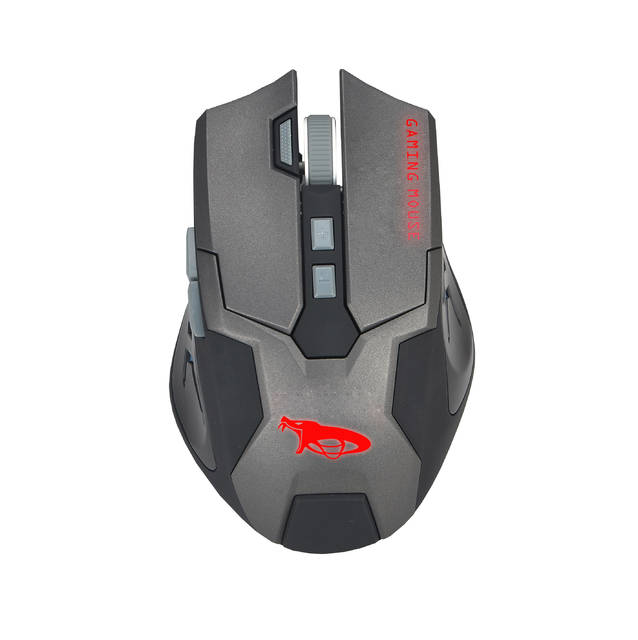 iMicro Cobra IM-COBZ2 USB Wired Optical Mouse (Black&Space Gray) | IM-COBZ2