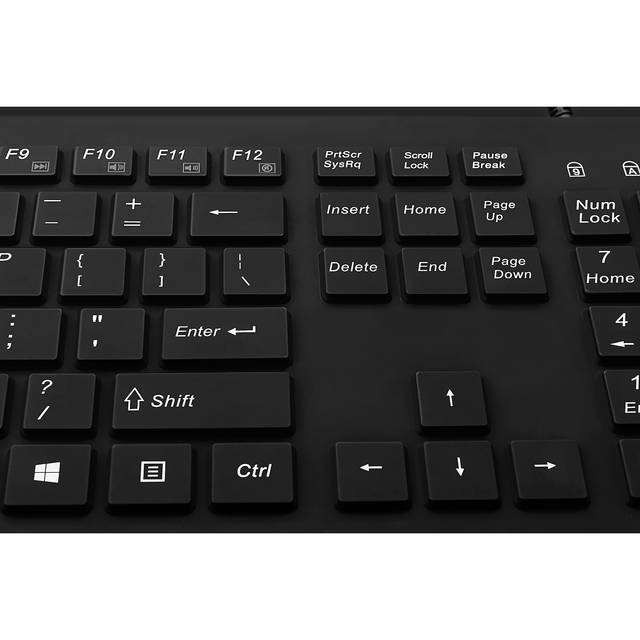 ADESSO AKB-235UB Antimicrobial Waterproof Desktop Keyboard | AKB-235UB