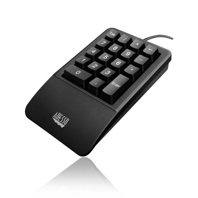 ADESSO AKB-618UB Antimicrobial Waterproof Numeric Keypad with Wrist Rest Support | AKB-618UB