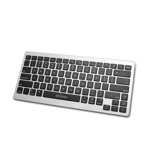 Bornd B33 Wireless Bluetooth 3.0 Keyboard for PC/ipad 1,2,3, Mini/Tablet/Smart Phone (Silver) | B33 SILVER