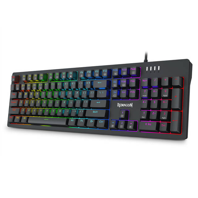 Redragon K679 RGB Gaming Keyboard, 104 Keys wired Mechanical Keyboard d Absorbing Foams, Upgraded Hot-swappable Socket, full Color Keycaps, blue Switch | K679