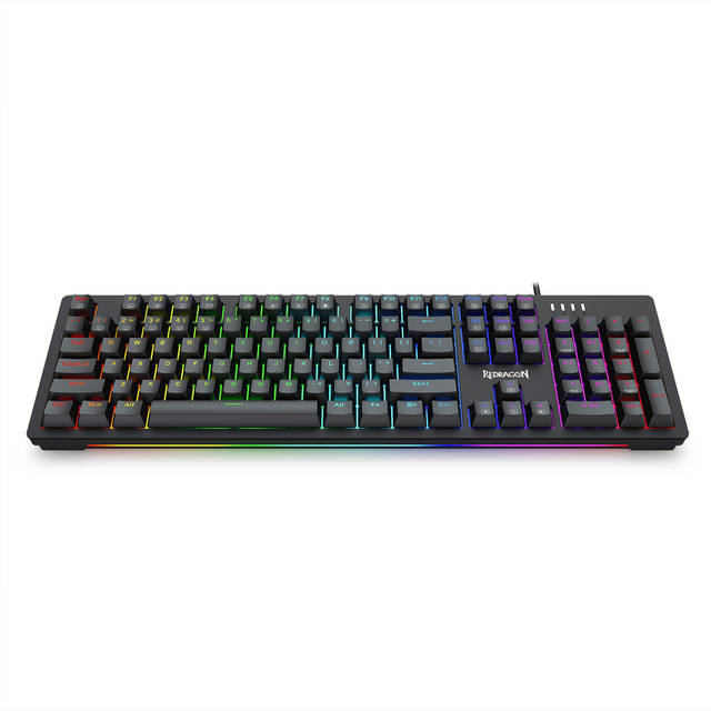 Redragon K679 RGB Gaming Keyboard, 104 Keys wired Mechanical Keyboard d Absorbing Foams, Upgraded Hot-swappable Socket, full Color Keycaps, blue Switch | K679