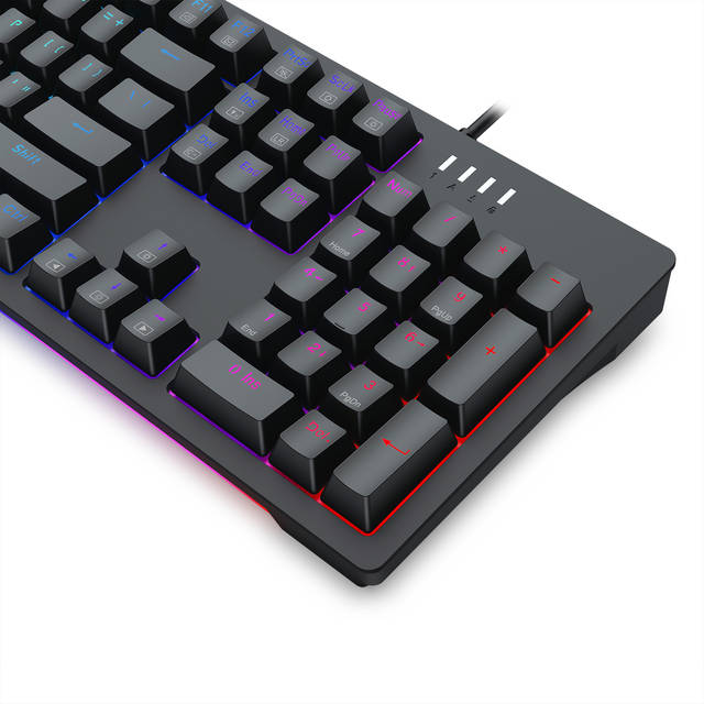 Redragon K679 RGB Gaming Keyboard, 104 Keys wired Mechanical Keyboard d Absorbing Foams, Upgraded Hot-swappable Socket, full Color Keycaps, blue Switch | K679