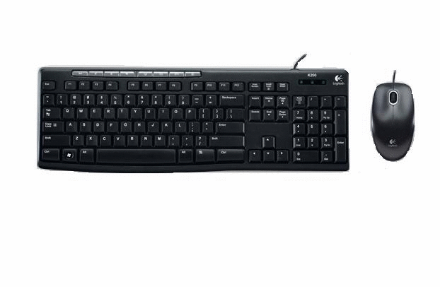 Logitech Desktop MK200 Mouse & Keyboard Combo(Black) | 920-002714