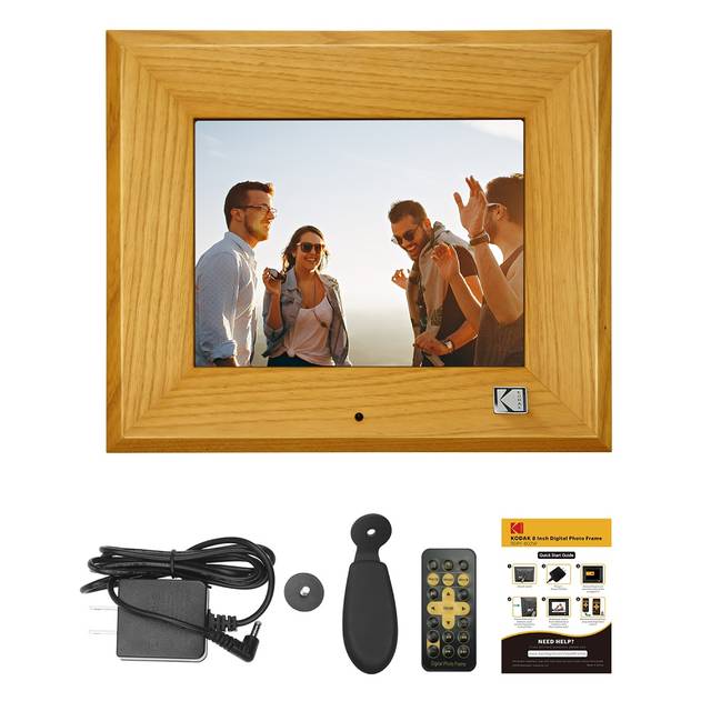 KODAK RDPF-802W 8 inch Multi-function Digital Photo Frame (Burlywood) | RDPF-802W BURLYWOOD