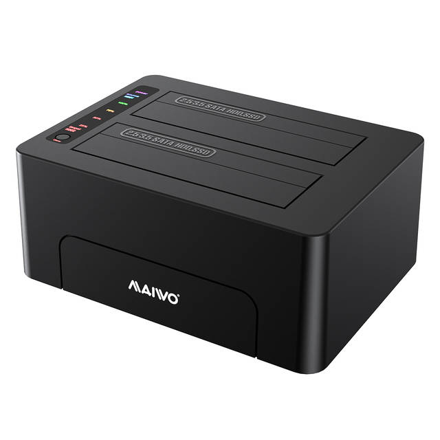 MAIWO K3082 2 Bays Docking Station / Duplicator for 2.5 inch/3.5 inch SATA HDD/SSD | K3082