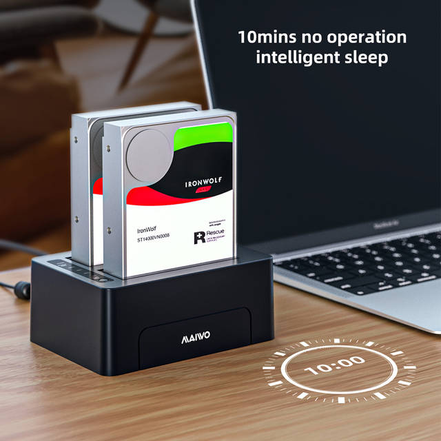 MAIWO K3082 2 Bays Docking Station / Duplicator for 2.5 inch/3.5 inch SATA HDD/SSD | K3082