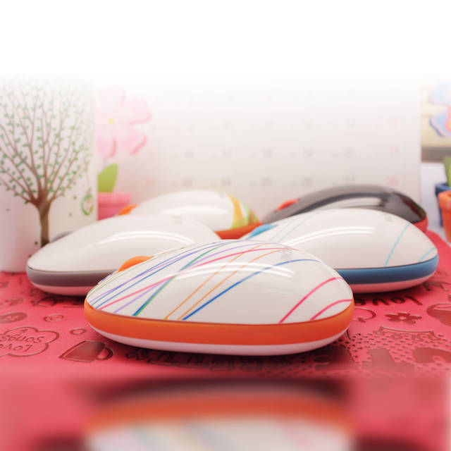 Bornd E220 Wireless 2.4GHz Optical Mouse (Slim-Rainbow) | E220 SLIM-RAINBOW