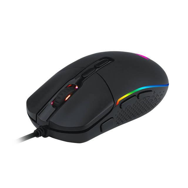 Redragon M719 RGB INVADER Wired Optical Gaming Mouse, 7 Programmable Buttons, RGB Backlit, 10,000 DPI, Ergonomic PC Computer Gaming Mice with Fire Button | M719 RGB