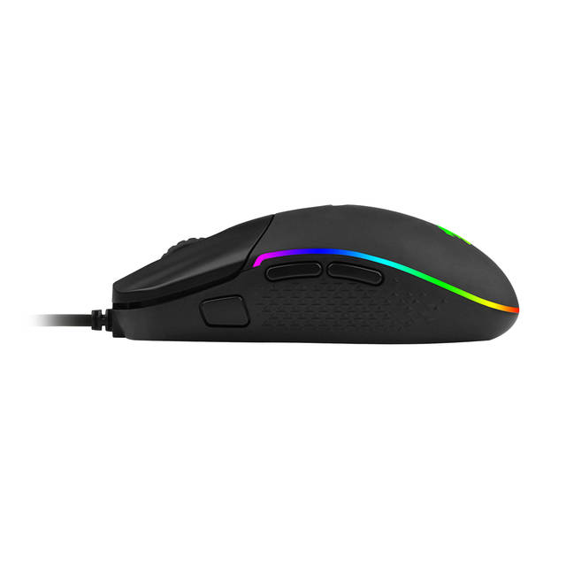 Redragon M719 RGB INVADER Wired Optical Gaming Mouse, 7 Programmable Buttons, RGB Backlit, 10,000 DPI, Ergonomic PC Computer Gaming Mice with Fire Button | M719 RGB