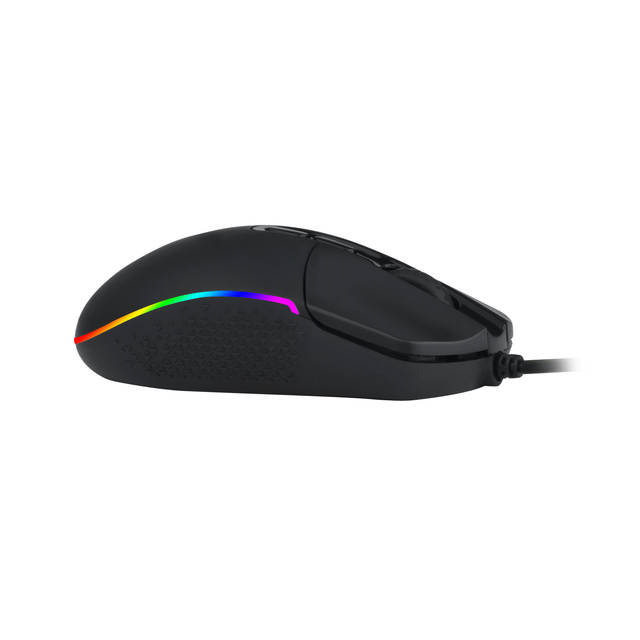 Redragon M719 RGB INVADER Wired Optical Gaming Mouse, 7 Programmable Buttons, RGB Backlit, 10,000 DPI, Ergonomic PC Computer Gaming Mice with Fire Button | M719 RGB