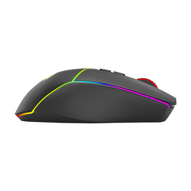 REDRAGON Axe M814 Programmable Wireless Gaming Mouse, with RGB streaming lights, 8 programmable buttons, max 8000DPI, 15G ACC, multifunctional software, ERGONOMIC DESIGN | M814