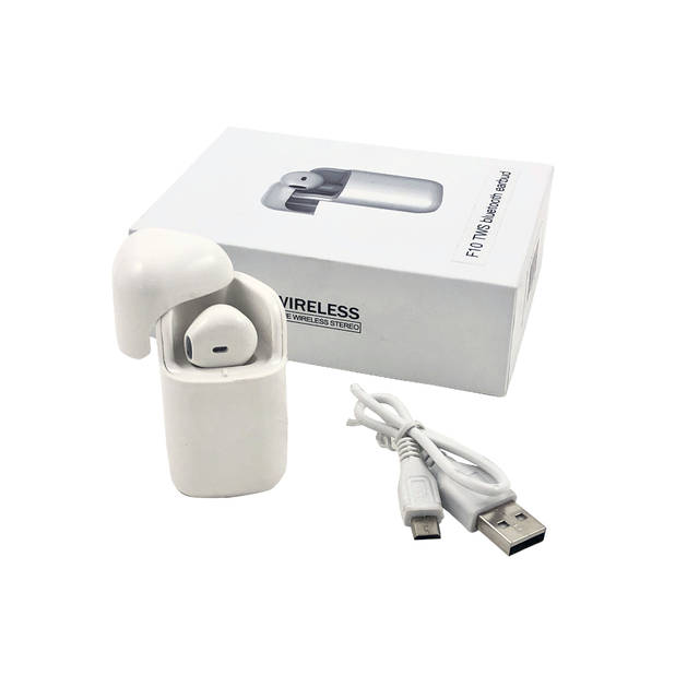 Bornd F10 Single TWS Bluetooth Earbud with Built-in Mic (White) | F10-TWS