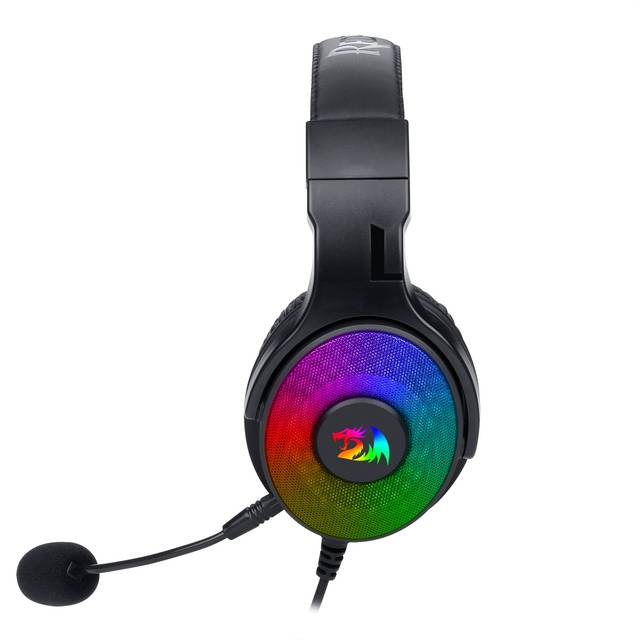 Redragon H350RGB Pandora RGB Wired Gaming Headset, Dynamic RGB Backlight - Stereo Surround-Sound - 50MM Drivers - Detachable Microphone | H350RGB