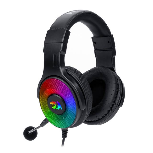 Redragon H350RGB Pandora RGB Wired Gaming Headset, Dynamic RGB Backlight - Stereo Surround-Sound - 50MM Drivers - Detachable Microphone | H350RGB