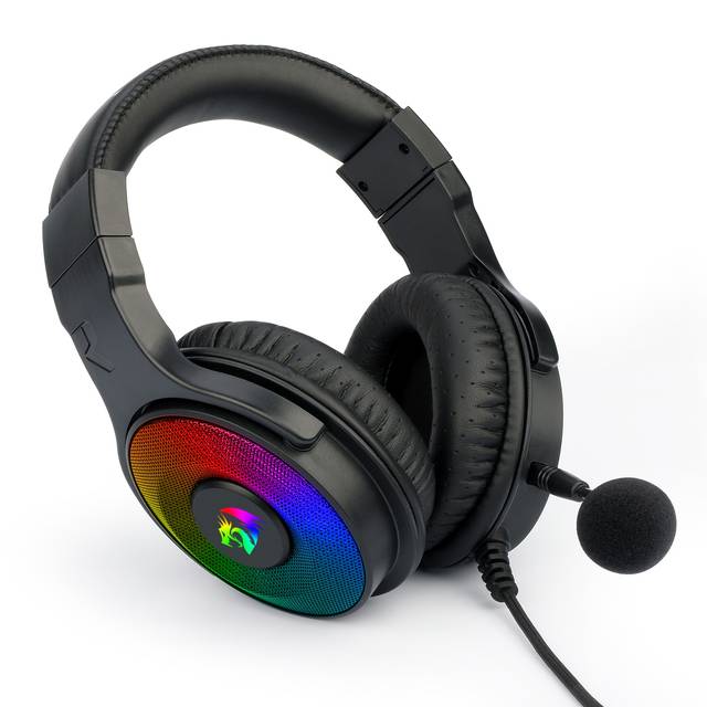 Redragon H350RGB Pandora RGB Wired Gaming Headset, Dynamic RGB Backlight - Stereo Surround-Sound - 50MM Drivers - Detachable Microphone | H350RGB